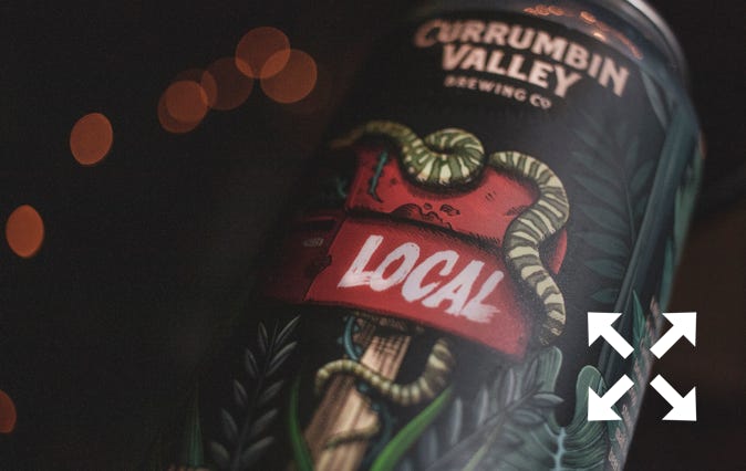 A local beer for locals